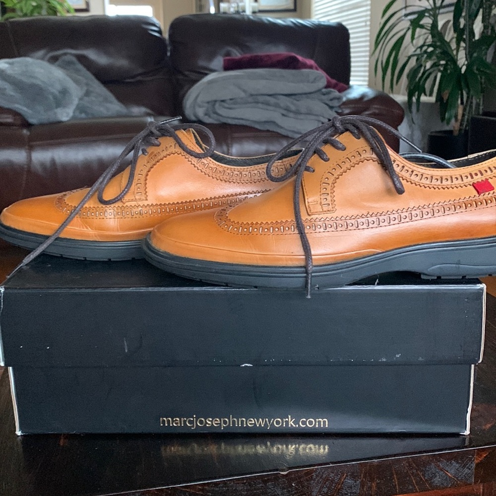 Marc Joseph NY William Street tan dress shoes